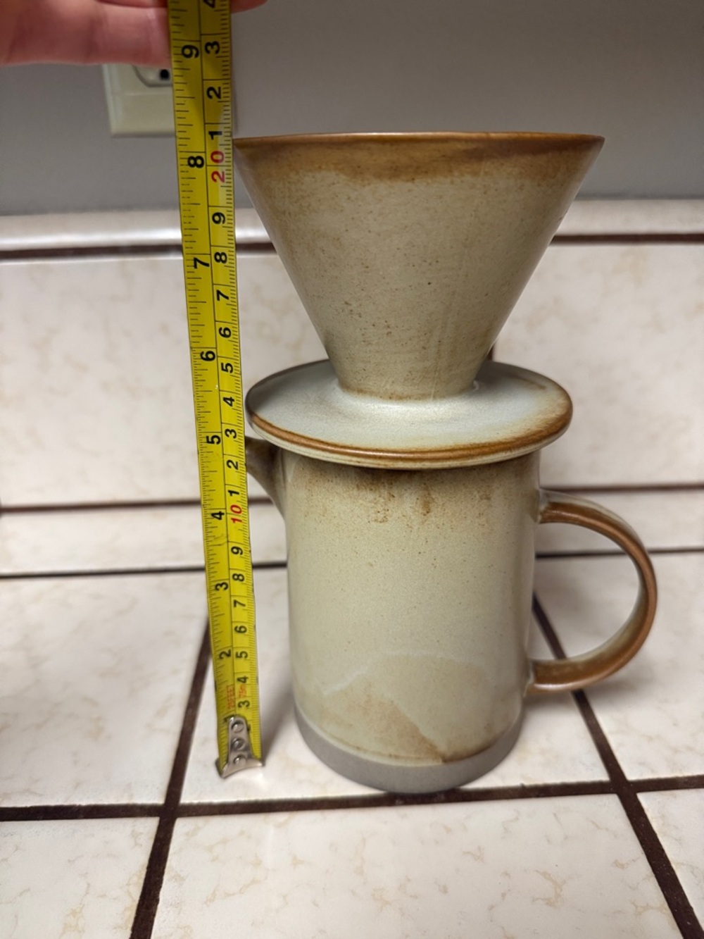 Ceramic Pour-Over Coffee Dripper and Carafe Set - Picture 8 of 8